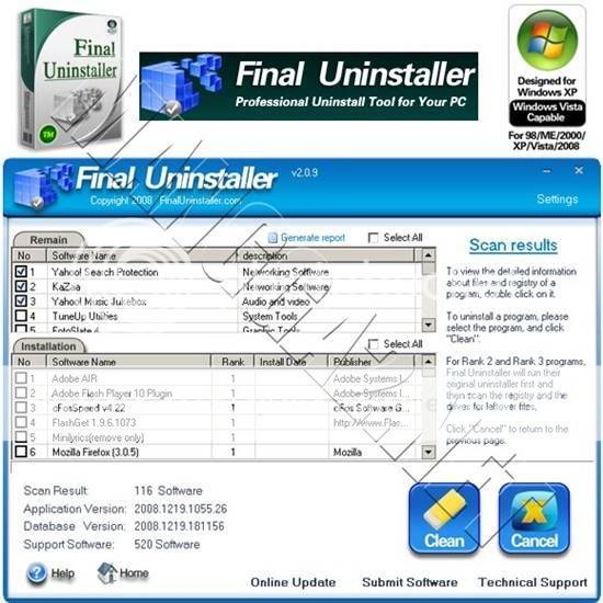 Final Uninstaller v2.1.1 Final Uninstaller v2.1.1