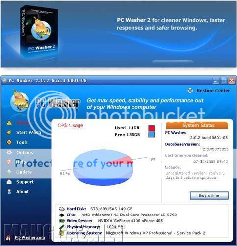 PC Washer v2.2.2 build 122908 PC Washer v2.2.2 build 122908