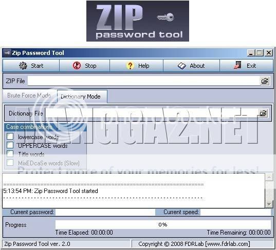 FDRLab Data Recovery Centre Zip Password Tool v2.0 FDRLab Data Recovery Centre Zip Password Tool v2.0