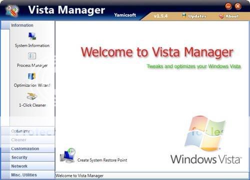Yamicsoft Vista Manager v2.0.2 Yamicsoft Vista Manager v2.0.2