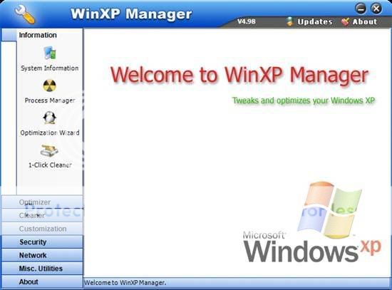 Yamicsoft WinXP Manager v6.0.1 Yamicsoft WinXP Manager v6.0.1