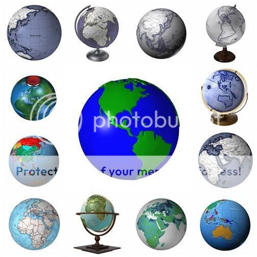 HQ Images - Globes Set HQ Images - Globes Set