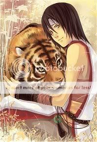 brother.jpg brown haired boy with tiger image by Isalie