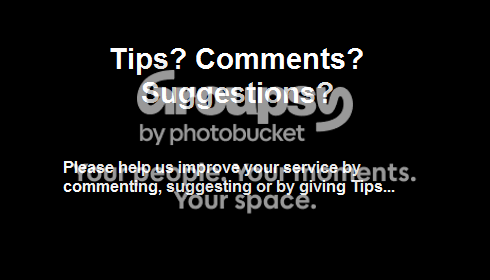 Comments? Suggestions?